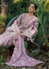 Organza embroidered neckline for Crimson TASAWAR Lawn ’25 D4B