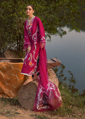 Back view with embroidered motif and dyed fabric from Crimson