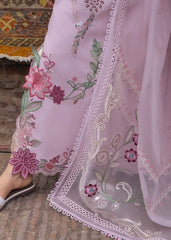 Organza  motif detail on Crimson's luxury lawn suit