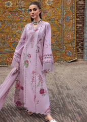Embroidered front panel of Crimson MIRROR GARDEN D3B with mirror work