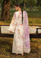Organza embroidered hem border for the back of the shirt