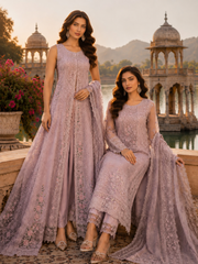 Nooriyah Luxury Embroidered Chiffon By Noor By Saadia Asad | D6 - Vintage Mauve
