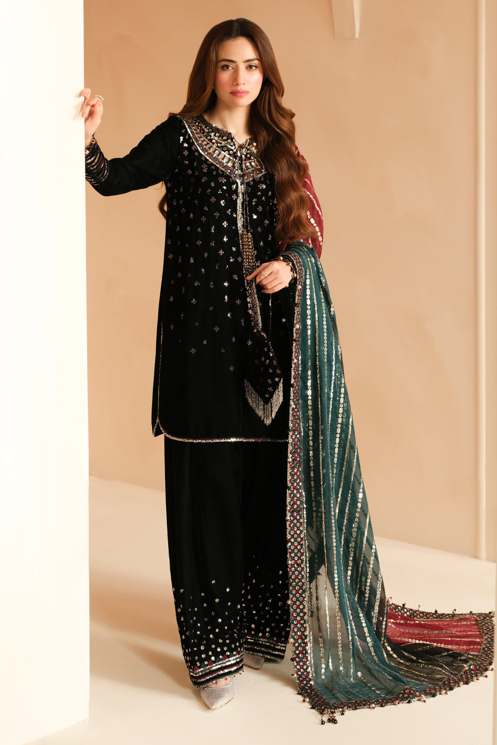 Embroidered Velvet Formal'24 By Jazmin VF-2037