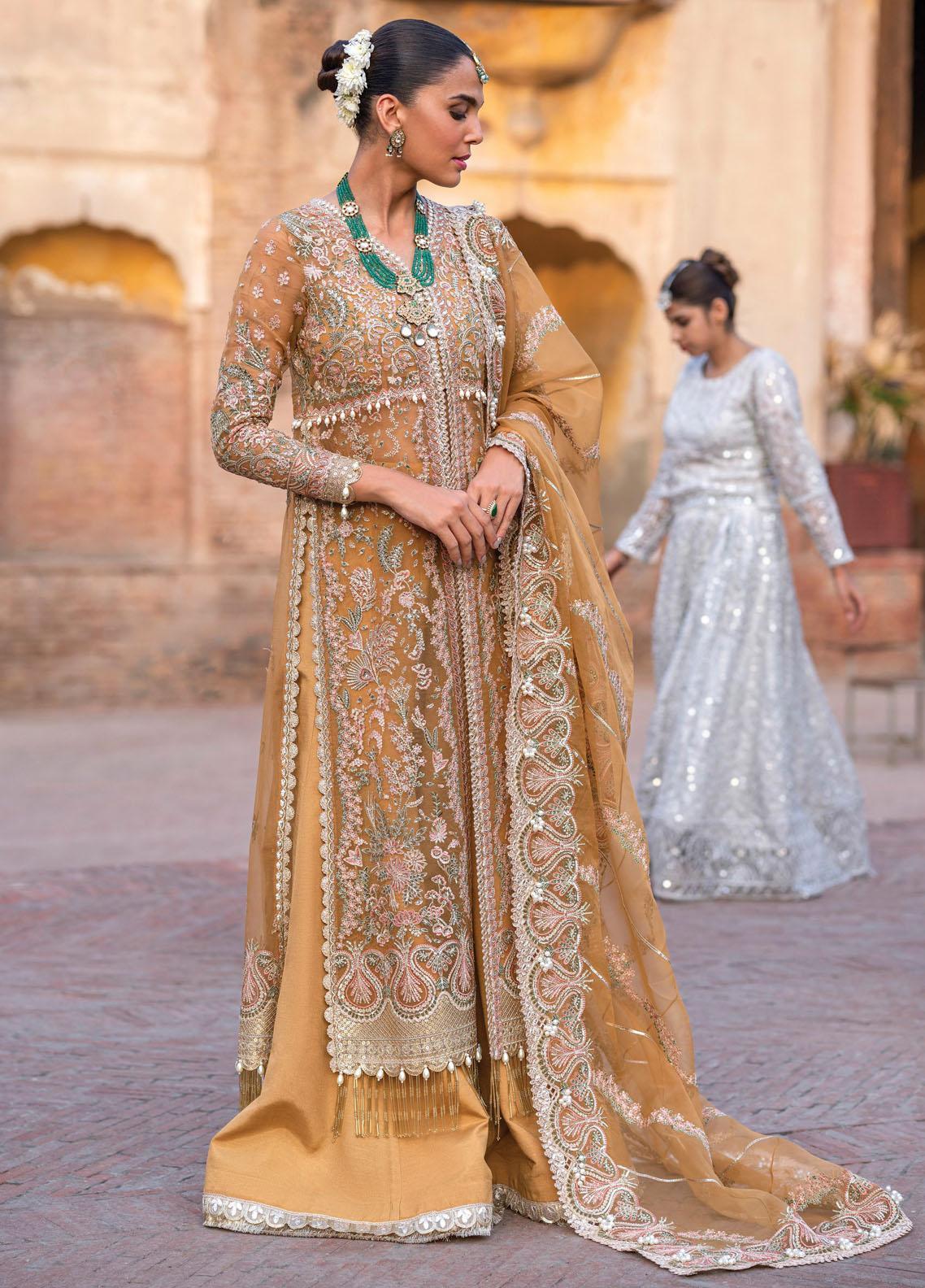 Dastangoi Embroidered Wedding Collection '23 By Afrozeh AWE-23-V1-09 Shafaq