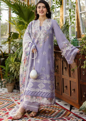 Elaf | EEC-5A LAVENDER LOVE | CHIKANKARI WITH CHIFFON