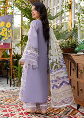 Elaf | EEC-5A LAVENDER LOVE | CHIKANKARI WITH CHIFFON