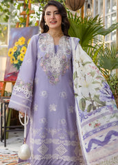 Elaf | EEC-5A LAVENDER LOVE | CHIKANKARI WITH CHIFFON