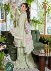 Chikankari sleeves in lawn fabric for Elaf EEC-5B MATCHA