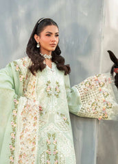 Embroidered Sleeve with Organza Border - Elaf Lawn 2025