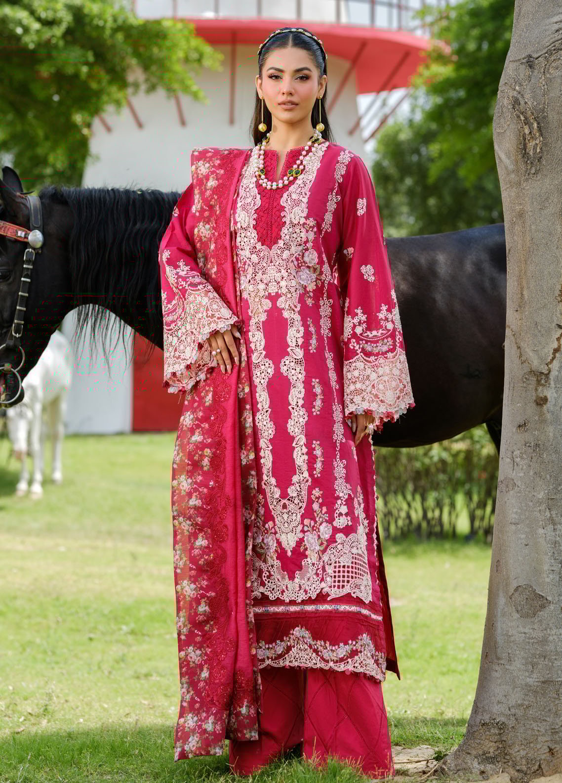 Elaf ELH-6B Juliet Luxury Lawn Suit - Front Embroidered Panel