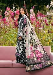 Digital Printed Shirt Front – Elaf Mystic Noir Lawn Set-side view