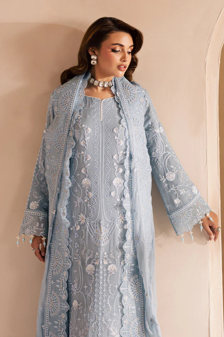 Detailed chiffon embroidered sleeves of Emaan Adeel AVIRA