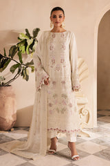 Embroidered chiffon front view of ELANORA by Emaan Adeel