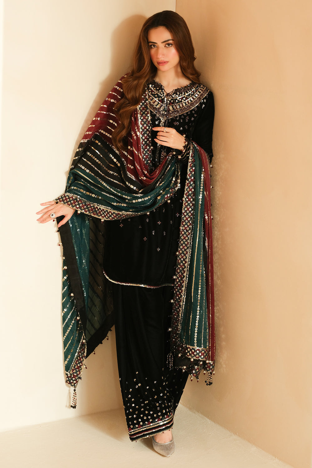 Embroidered Velvet Formal'24 By Jazmin VF-2037