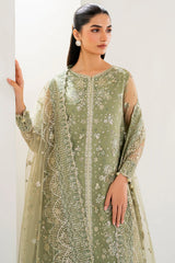 Intricate Hand Embroidery on Farasha Perry Net Dress