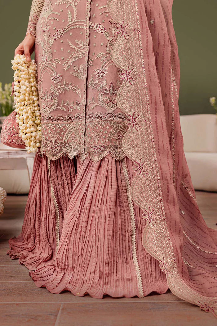 Dyed raw silk trouser fabric for Farasha Rosa outfit