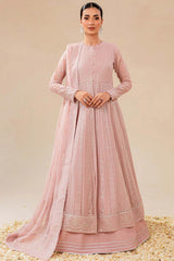 Farasha Sophie Embroidered Chiffon Dress – Front View