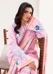 Flat lay of all three pieces in Florent FL-7B unstitched set