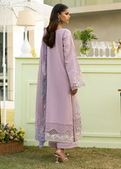 Embroidered Back Hem Border – Florent Lilac Lawn Suit