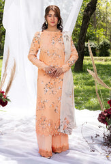 HumDum D-02 complete unstitched set: shirt, dupatta & trouser