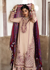 Lawn back spray embroidery of Lehr by HussainRehar