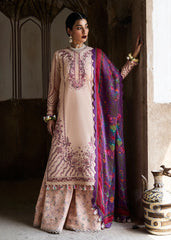 Embroidered front center panel of HussainRehar Lehr lawn suit