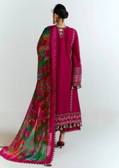 Detailed Mughal Embroidery on Back – HussainRehar Saaha Lawn Suit