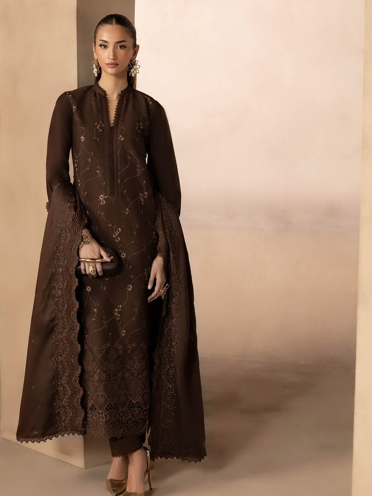 RajBari Sareen Premium Viscose Chikankari By  ( 02 )