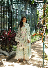 Elaf Signature - Embroidered Prints Collection With Chiffon Dupatta '26 | ESA-4B MINT MEADOW