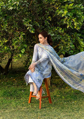 Elaf Luxury Lawn '26 | ELY-12 SKY BLISS
