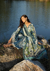 Elaf Signature - Embroidered Prints Collection With Chiffon Dupatta '26 | ESA-7B SEA ENCHANTRESS