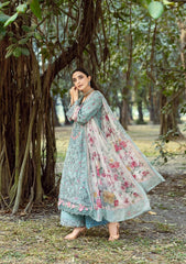 Elaf Chikankari Prints With Chiffon Dupatta '26 | ERC-2B BATIK