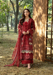Elaf Chikankari Prints With Chiffon Dupatta '26 | ERC-1B MARJAAN
