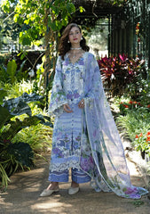 Elaf Signature - Embroidered Prints Collection With Chiffon Dupatta '26 | ESA-6A MOONLIT PETALS