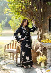 Elaf Luxury Lawn '26 | ELY-2B MIDNIGHT BLOSSOM