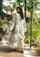 Elaf Signature - Embroidered Prints Collection With Chiffon Dupatta '26 | ESA-4B MINT MEADOW
