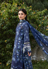 Elaf Chikankari Prints With Chiffon Dupatta '26 | ERC-3B NEEL