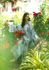Elaf Signature - Embroidered Prints Collection With Chiffon Dupatta '26 | ESA-4B MINT MEADOW