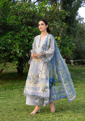 Elaf Luxury Lawn '26 | ELY-12 SKY BLISS