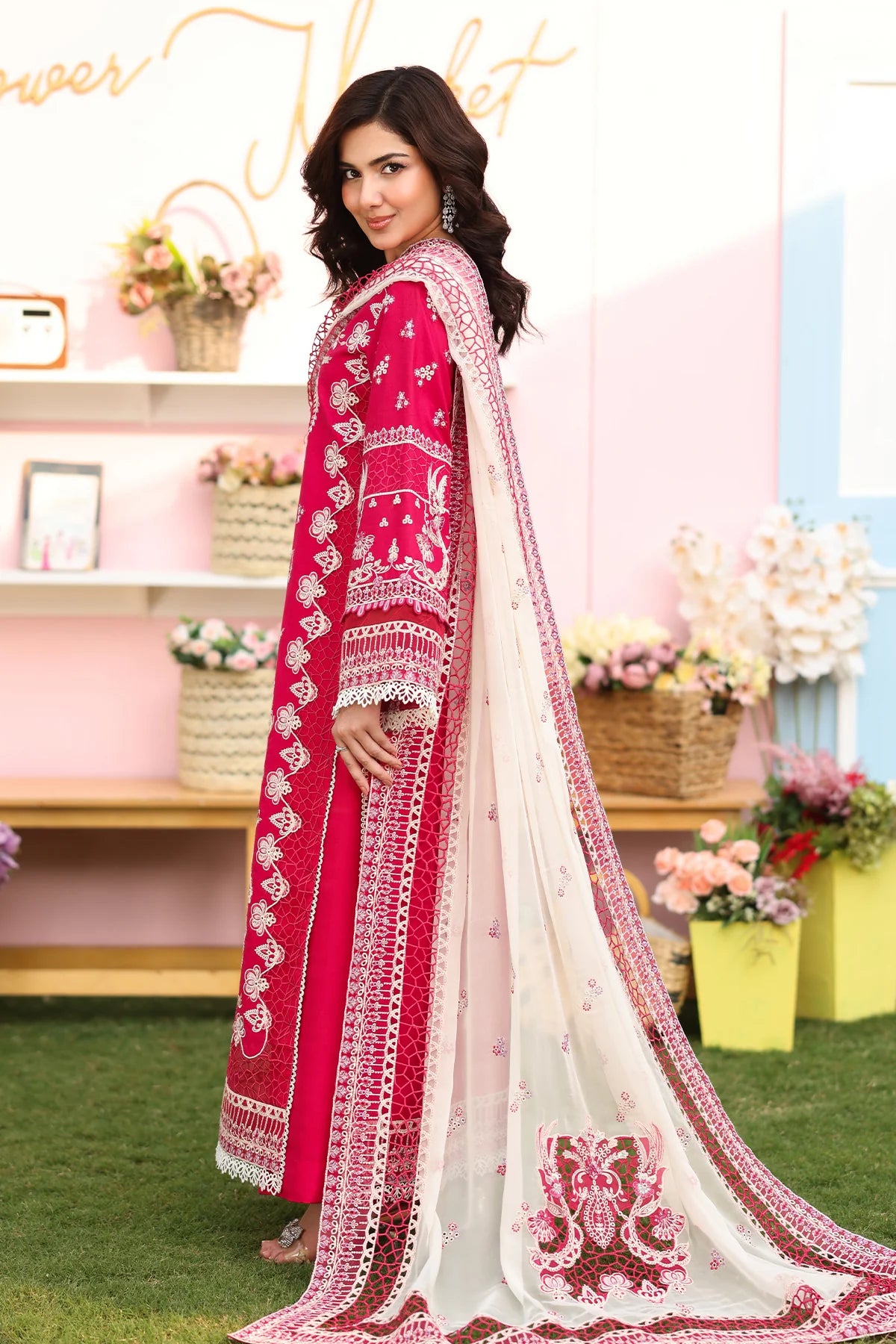 Side Design of Imrozia Hayam Eid Lawn Collection