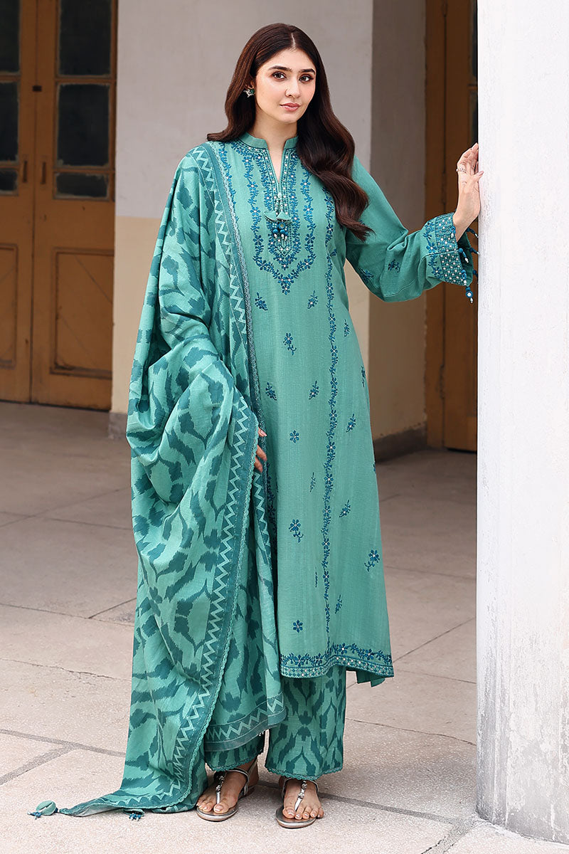 Soft, stylish, and sophisticated — Cross Stitch Fleur Whisper in khaddar.
