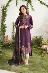 Iznik IFE-03 Festive Edition Embroidered Lawn Set – Front View