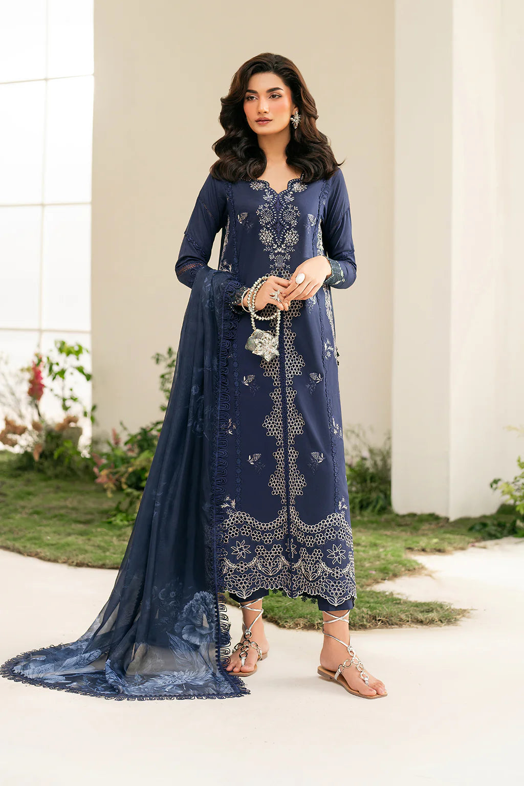 Printed Silk Dupatta - Iznik IFE-04 Complete Set