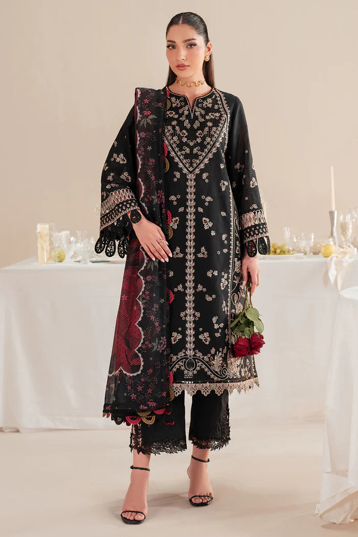 Jazmin IL'25-D07 Front View | IRIS LUXURY LAWN Embroidered Suit
