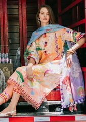 Complete 3-piece unstitched dress Angels Song – Mushq Prints'25