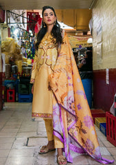 Mushq Blossing Almond Lawn Suit - Front View