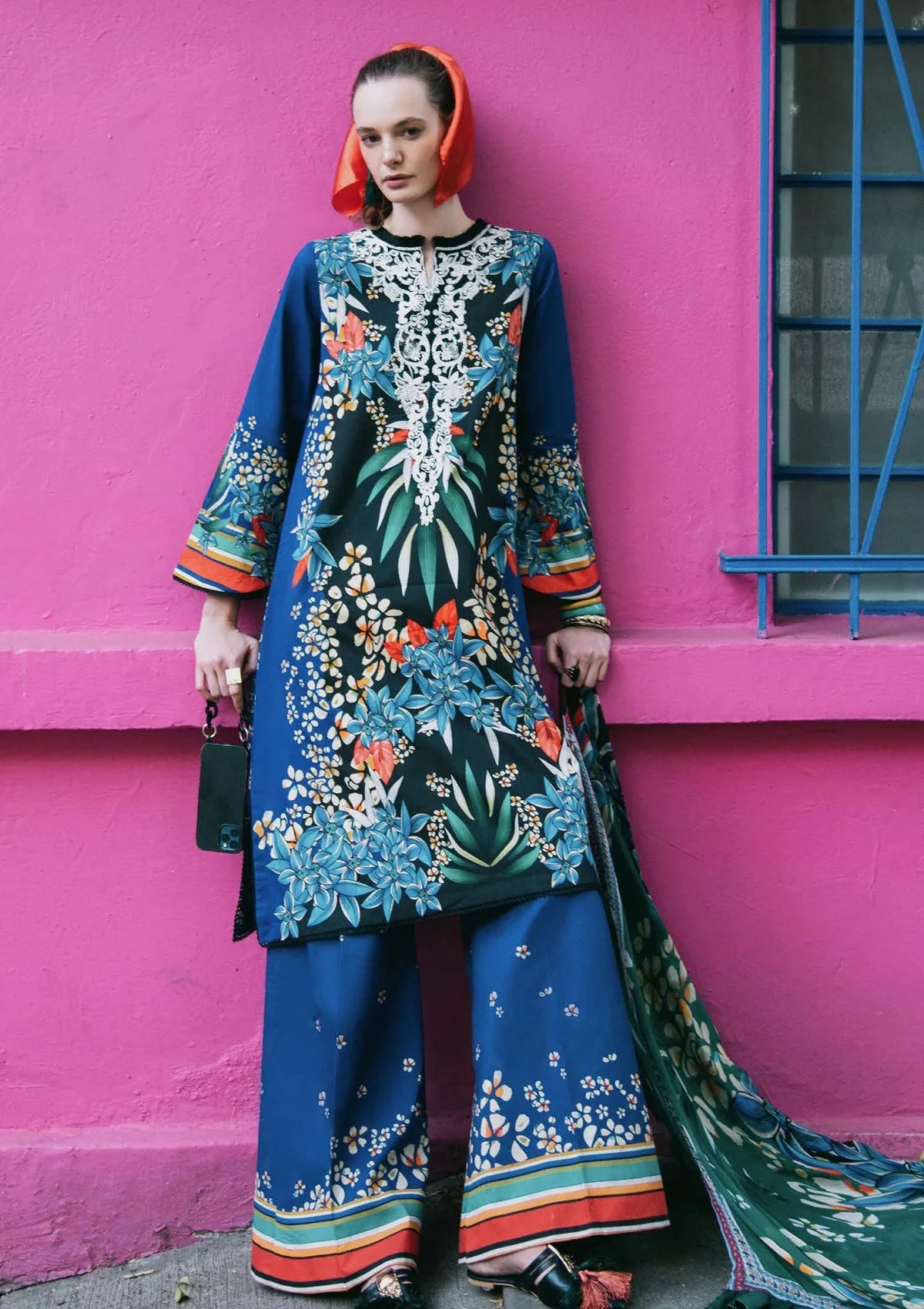Mushq Life of Irises Shirt - Front View (La Dolce Hemline Prints'25)