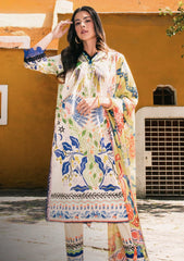 Mushq Magnolias Printed Lawn Shirt - Front View (La Dolce Hemline’25)