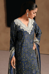 Ramsha Naqsh Embroidered Rawsilk | RS-204