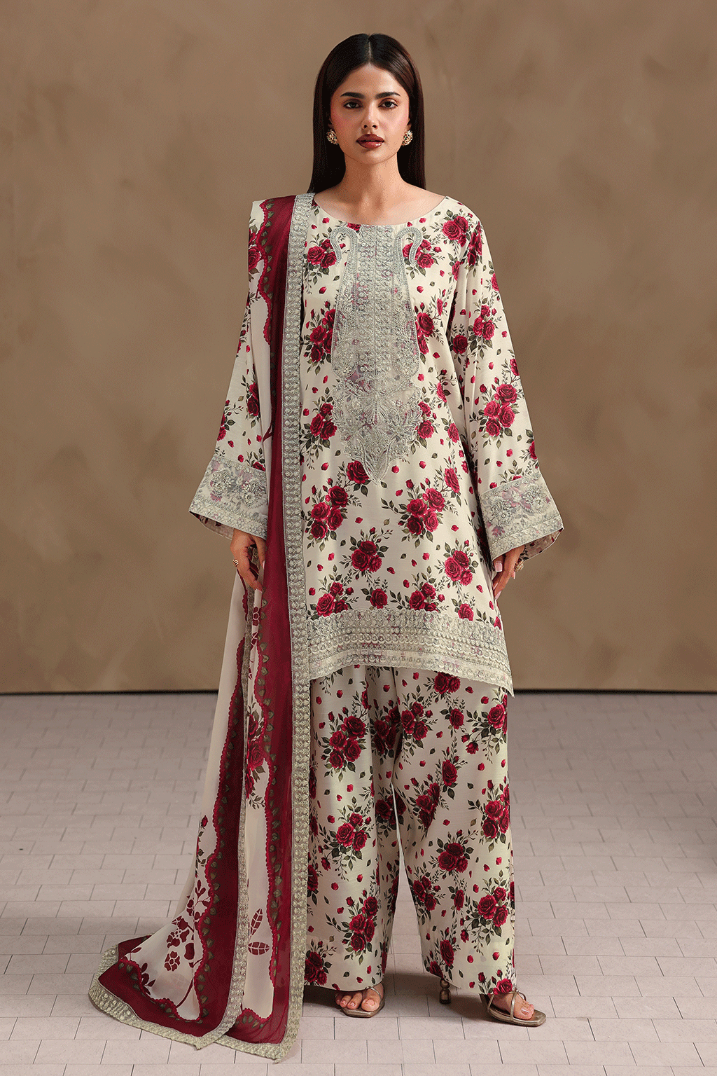 Ramsha Naqsh Embroidered Rawsilk | RS-203